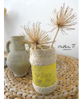 Vase corde jaune FRASY 16